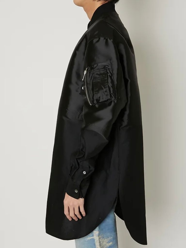 TAAKK - 【23AW】切り替え MA-1 シャツ / MA-1 SHIRTS / ブラック | STORY