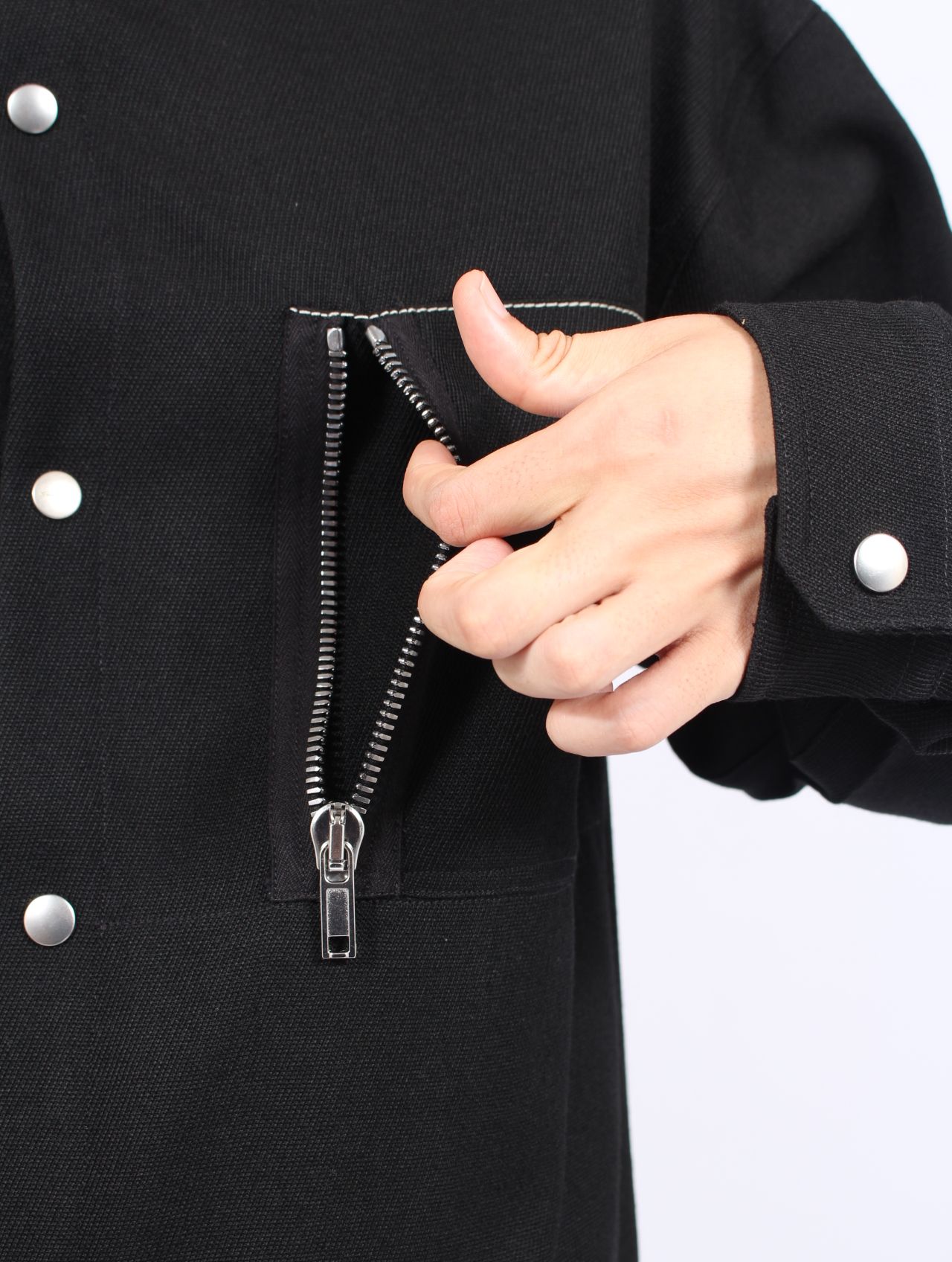 【25AW】オーバーサイズ アウターシャツ / OVERSIZED OUTERSHIRT / ブラック