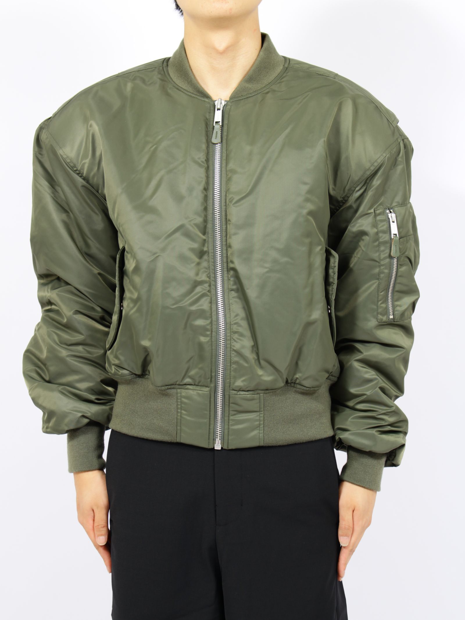 クロップド ブロード ボンバー / CROPPED BROAD BOMBER / KHAKI(カーキ)