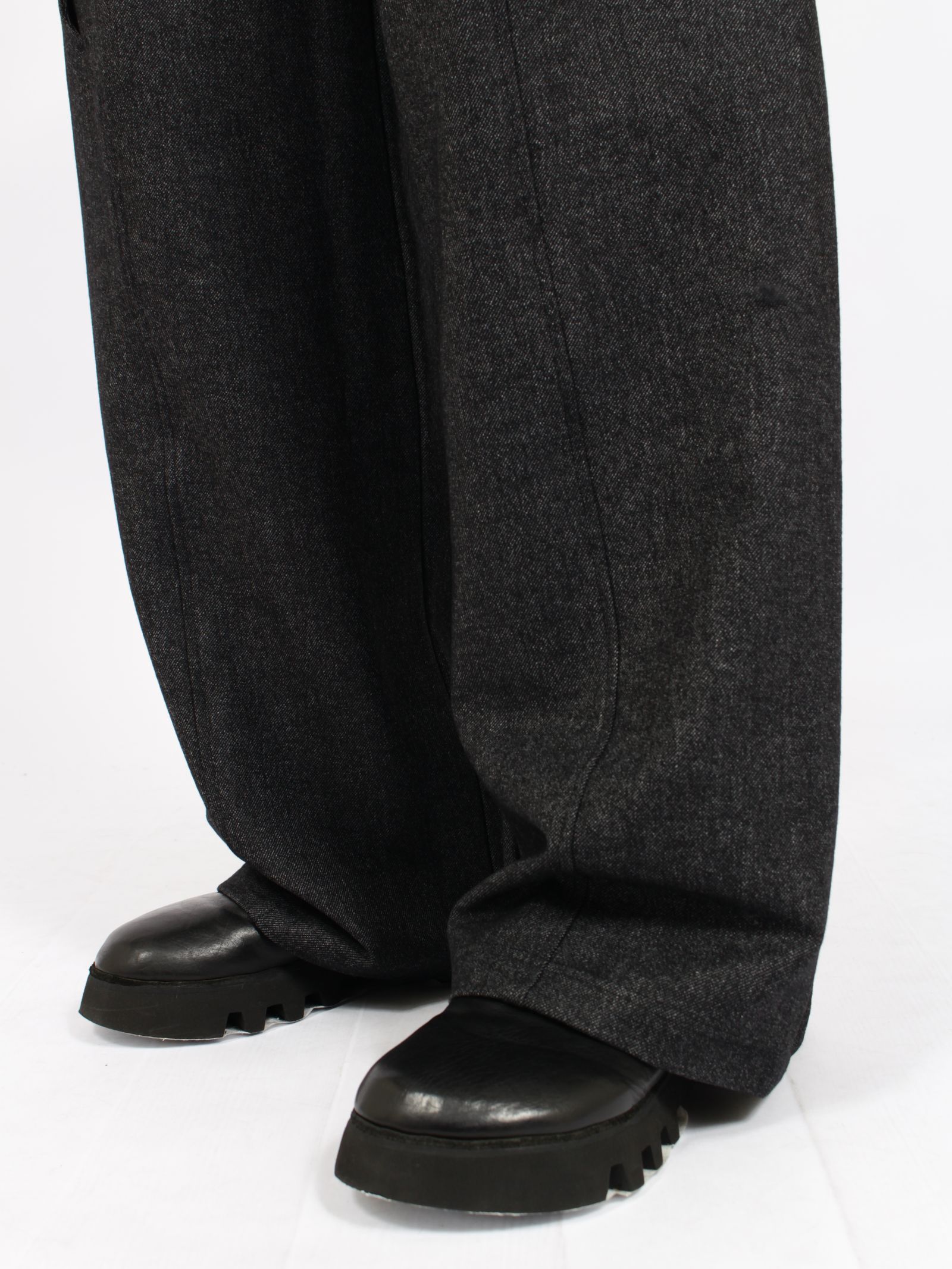 【26AW】6 ポケット パネル スウェットパンツ ウール / 6 POCKET PANEL SWP WOOL / ブラック