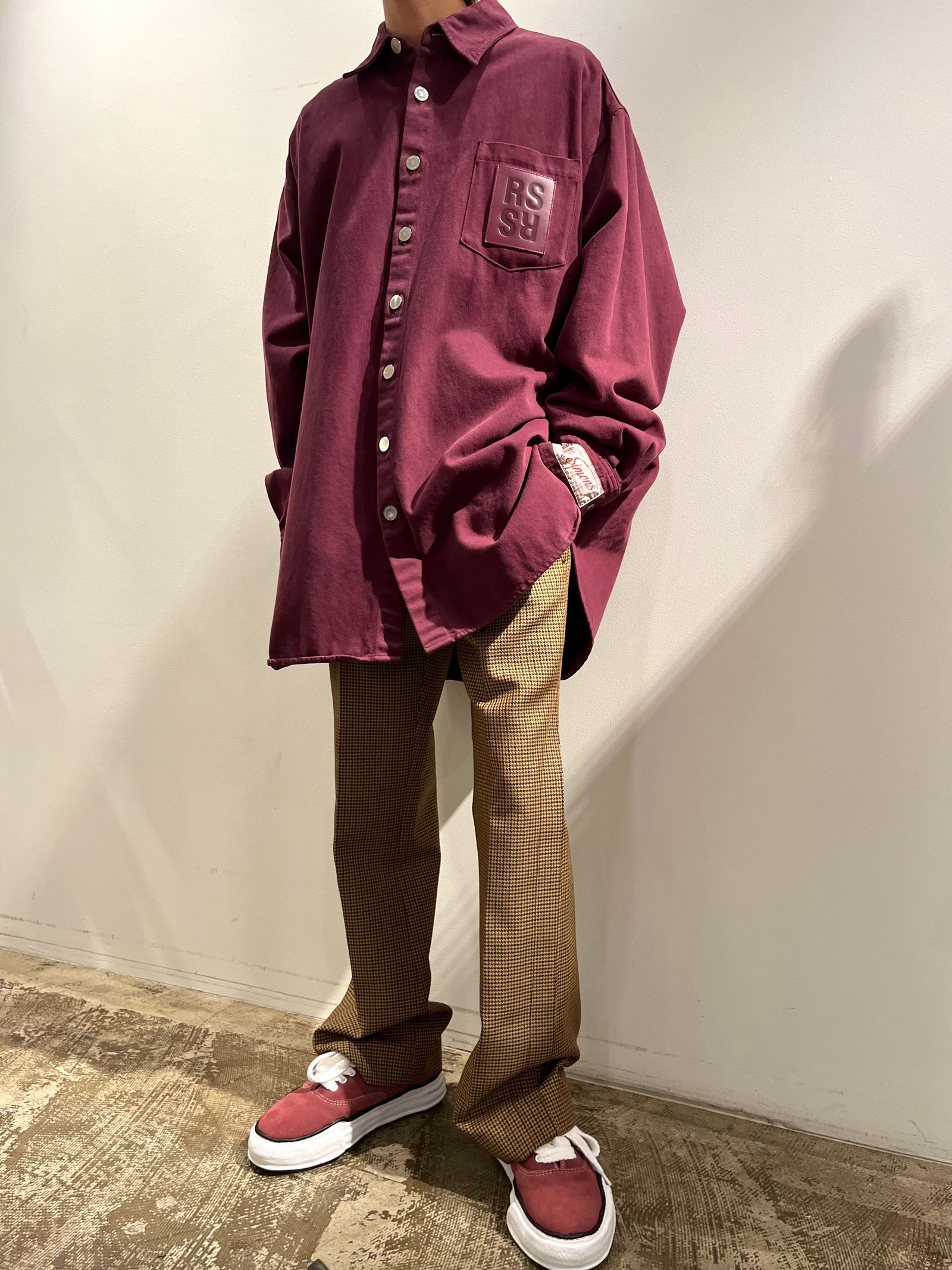 RAF SIMONS - 【22SS】ロゴパッチ ビッグ フィット シャツ / Big fit