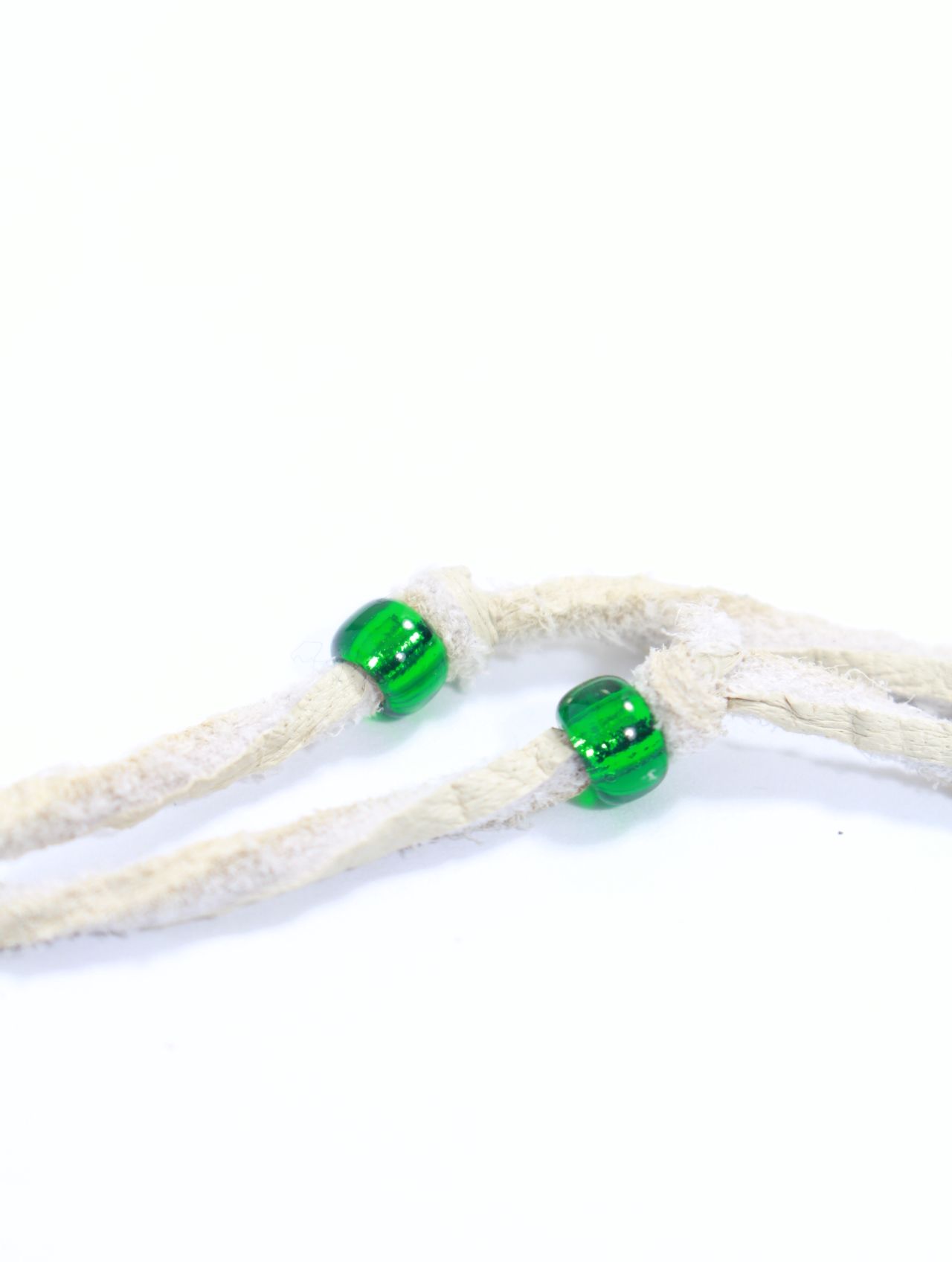 【25AW】グラス ビーズ ブレスレット / GLASS BEADED BRACELET / グリーン