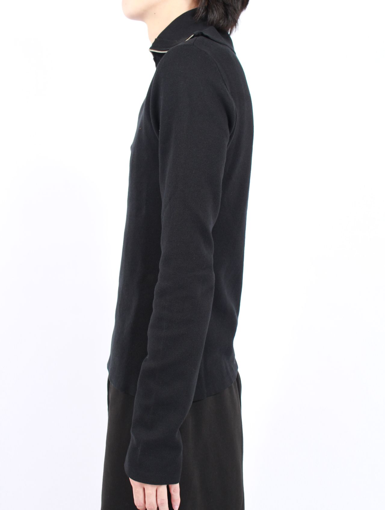 ジップアップ タートルネック / ZIP UP TURTLE NECK / BLACK(ブラック)