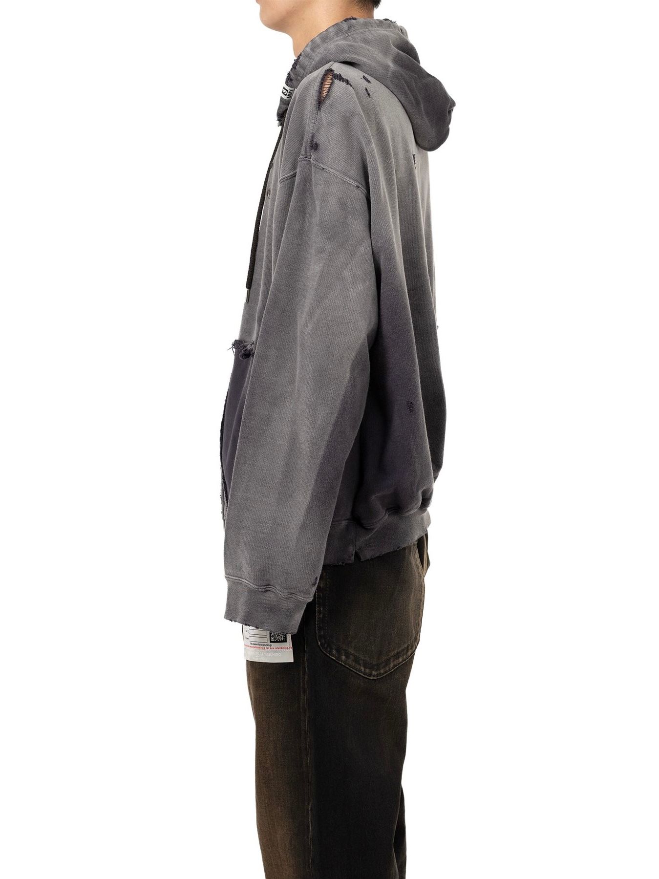 【24AW】サンフェーデッド ダメージ パーカー / SUN FADED PARKA / ブラック