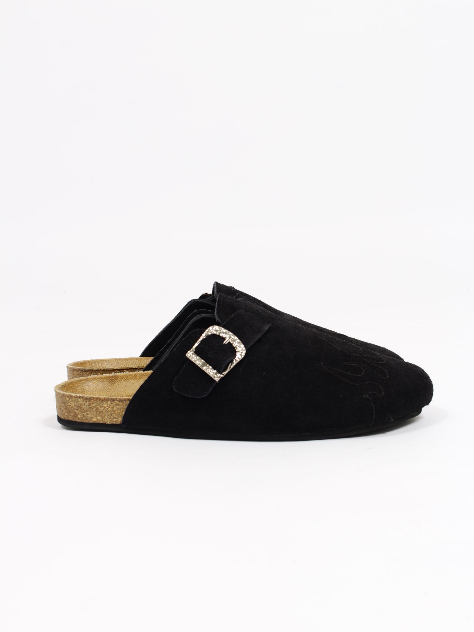【26SS】フレイム パターン サボ サンダル / FLAME PATTERN SABO SANDALS / ブラック