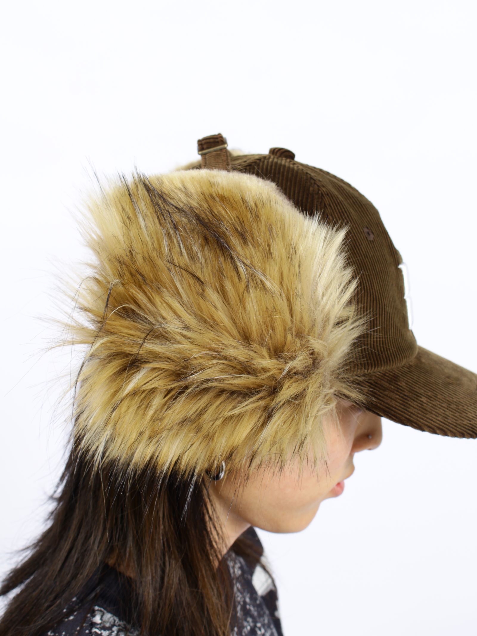 【26AW】コーデュロイ BB ロゴ フライト キャップ / CORDUROY BB LOGO FLIGHT CAP / ブラウン
