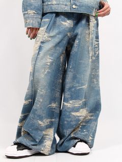 【25SS】デニム ワイド スラックス / DENIM WIDE SLACKS / インディゴ