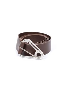 【26AW】カラビナ ベルト ロロ・ピアーナ社製 レザー  / CARABINER BELT / ブラウン