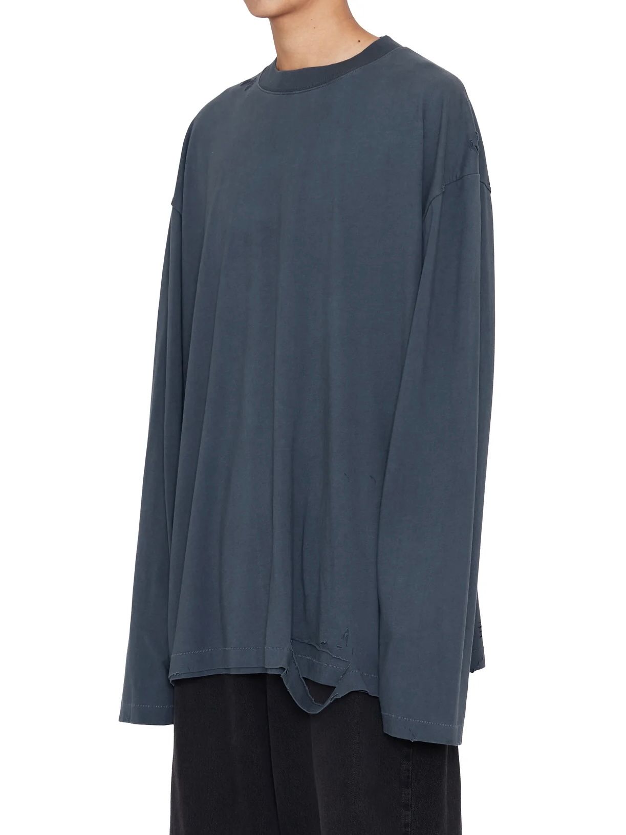 CODA - 【24AW】ダブル レイヤード ディストロイ Tシャツ / ASH
