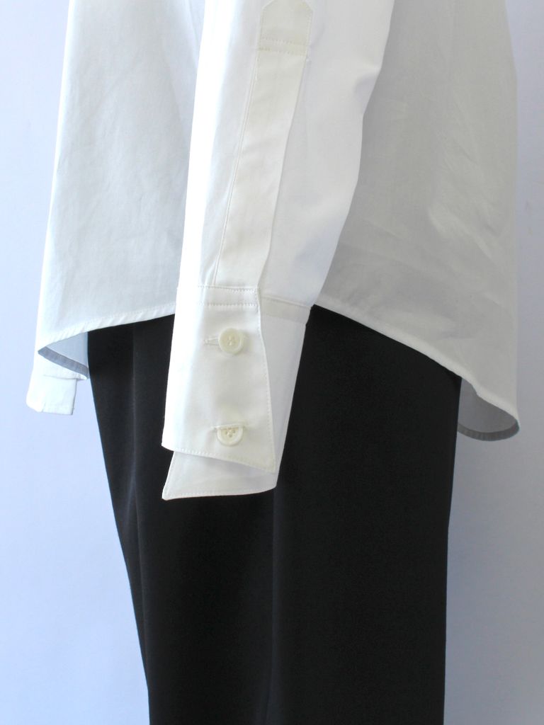 sulvam - ブロード カラーシャツ / Broad collar shirt / ホワイト | STORY