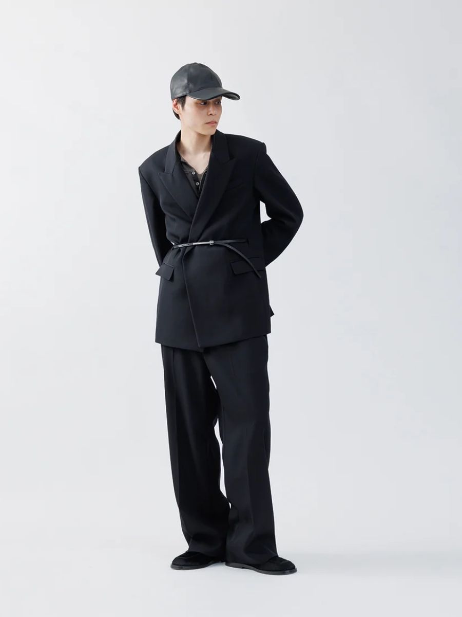 【26AW】 ヘビー ウール ラップ ジャケット / HEAVY WOOL WRAP JACKET .16 / ブラック