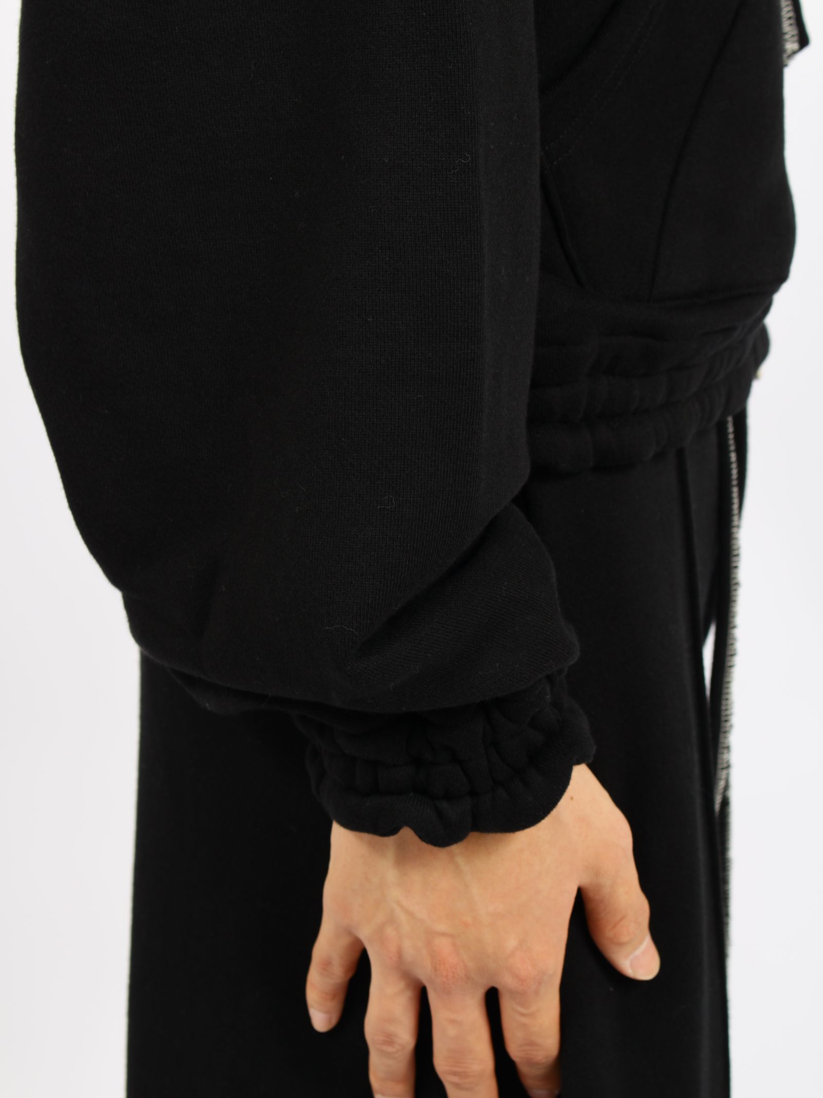 【26AW】オーディナリー ホーム オールド スタイル ジップ フーディ ウィズ プリンティング / ORDINARY HOME OLD STYLE ZIP HOODIE WITH PRINTING / ブラック