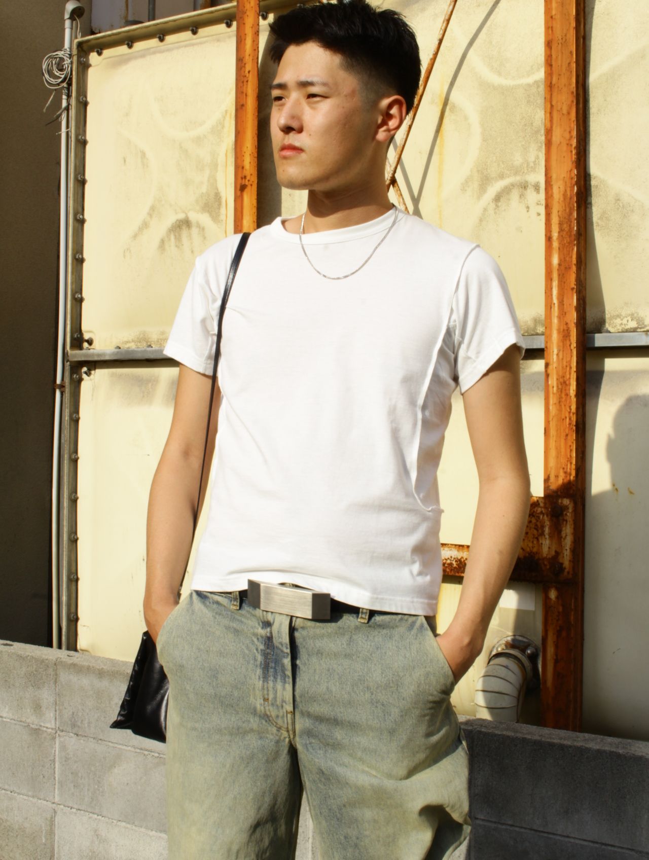 【25SS】ハーフスリーブ 半袖 Tシャツ / HALF SLEEVE T-SHIRT / WHITE(ホワイト)