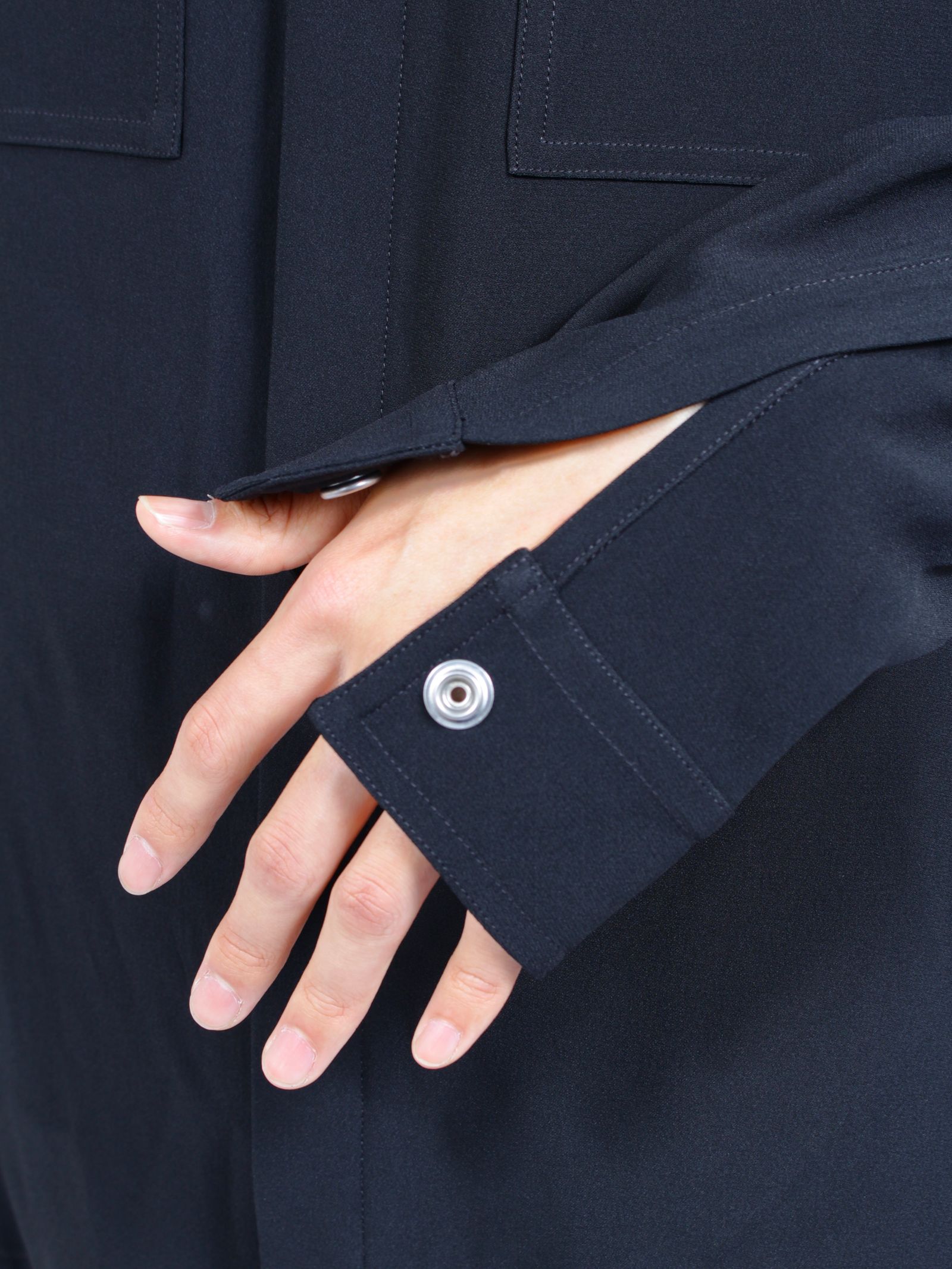 【26AW】アウターシャツ 長袖 / OUTERSHIRT / ブラック