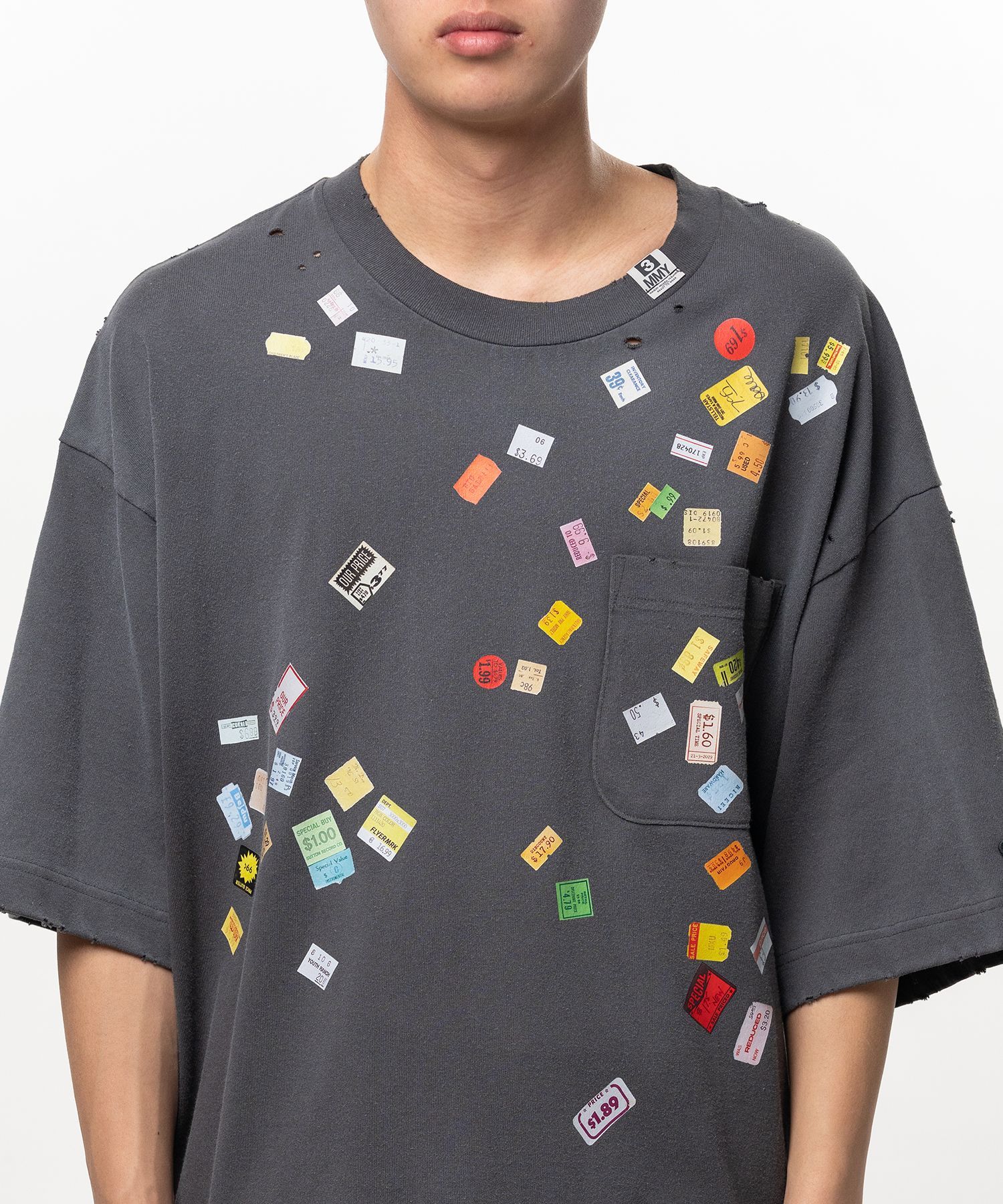 【26AW】プライス ステッカー Tシャツ / PRICE STICKER TEE / ブラック