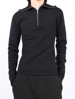 ジップアップ タートルネック / ZIP UP TURTLE NECK / BLACK(ブラック)