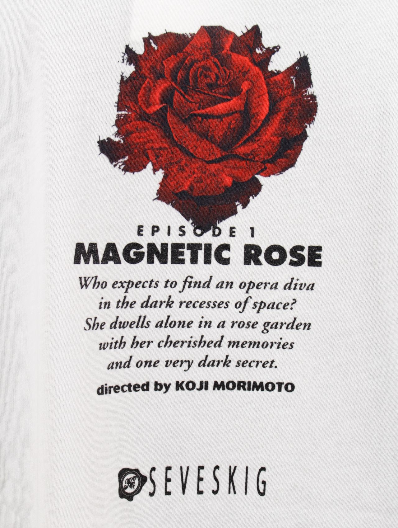 【26SS】"メモリーズ" 大友克洋 "磁気嵐" マグネットローズ Tシャツ / MEMORIES "MAGNETIC ROSE" S/SL Tee /ホワイト