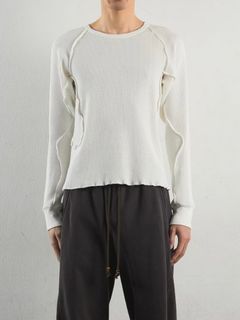 【24AW】ワッフル サーマル ロングスリーブ Tシャツ / WAFFLE THERMAL LONG SLEEVE T-SHIRT / WHITE(ホワイト)