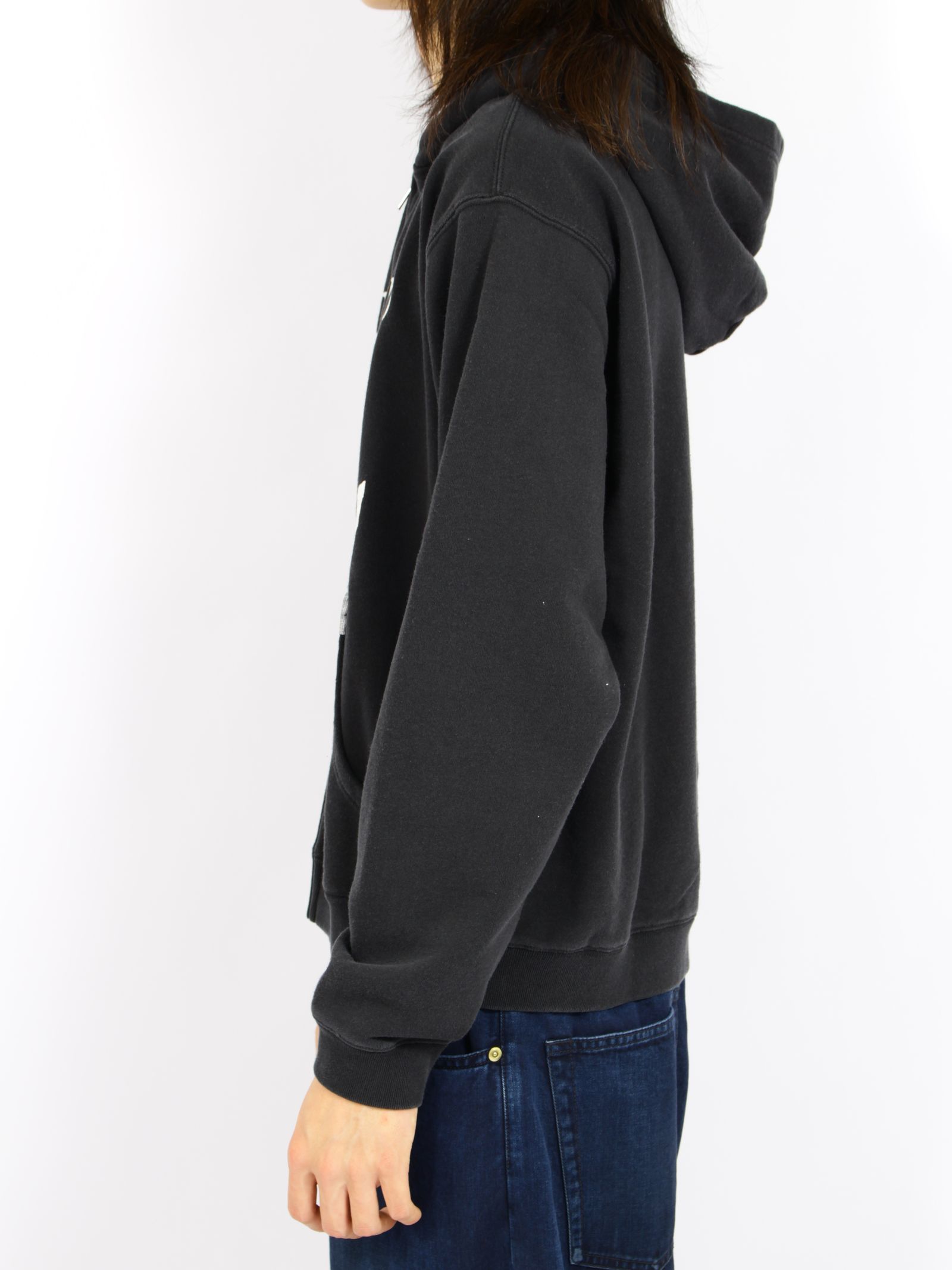 【26AW】ディストーテッド・ガール・ジップアップ・フーディ /"DISTORTED Girl" Zip-up Hoodie /ブラック