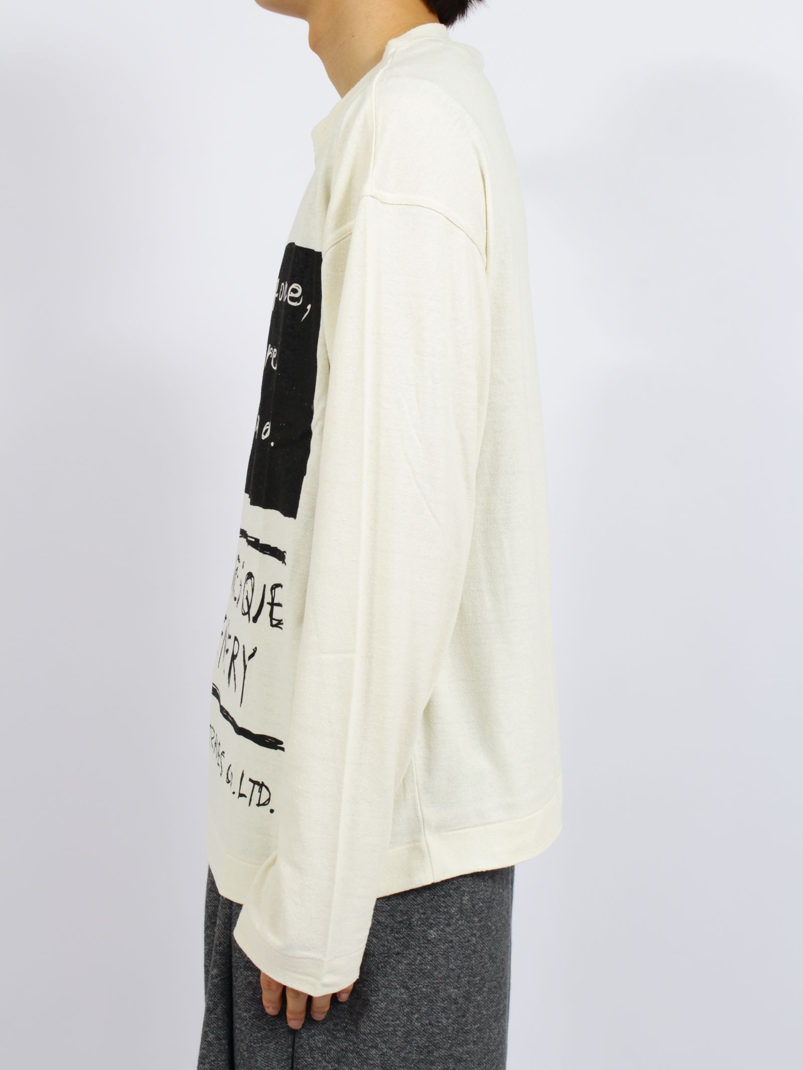 【26AW】ステイトメント イン ディセンバー ロングスリーブ Tシャツ / STATEMENT IN DECEMBER(L/S TEE) / キャンバス