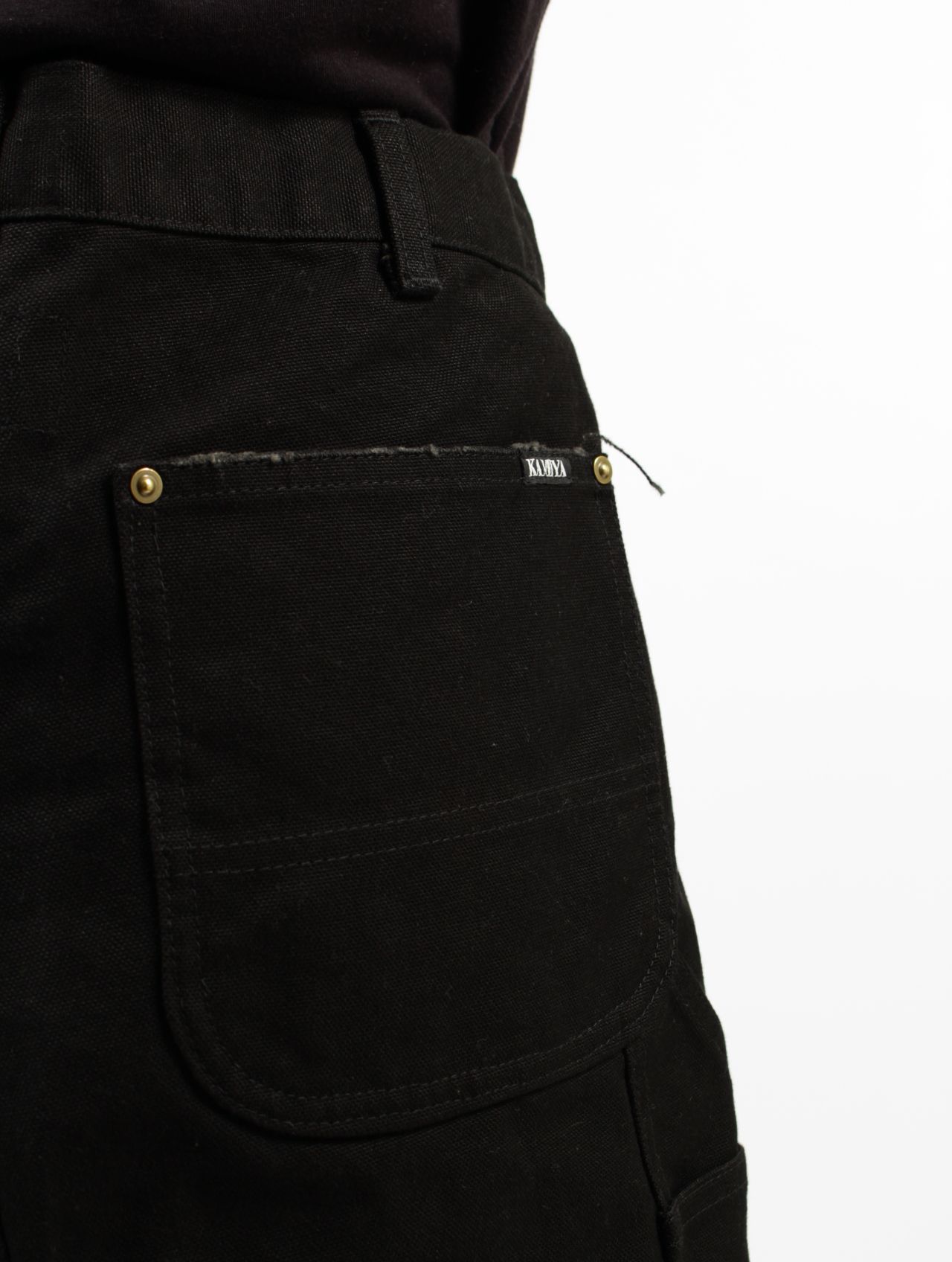 【25SS】ボロダック ペインター ラップスカート / BORO DUCK PAINTER WRAP SKIRT / ブラック