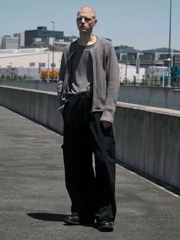 【27SS】 8 ポケット パネル ワイド リネン トラウザーズ スラックス パンツ / 8 POCKET PANEL WIDE LINEN TRS / ブラック