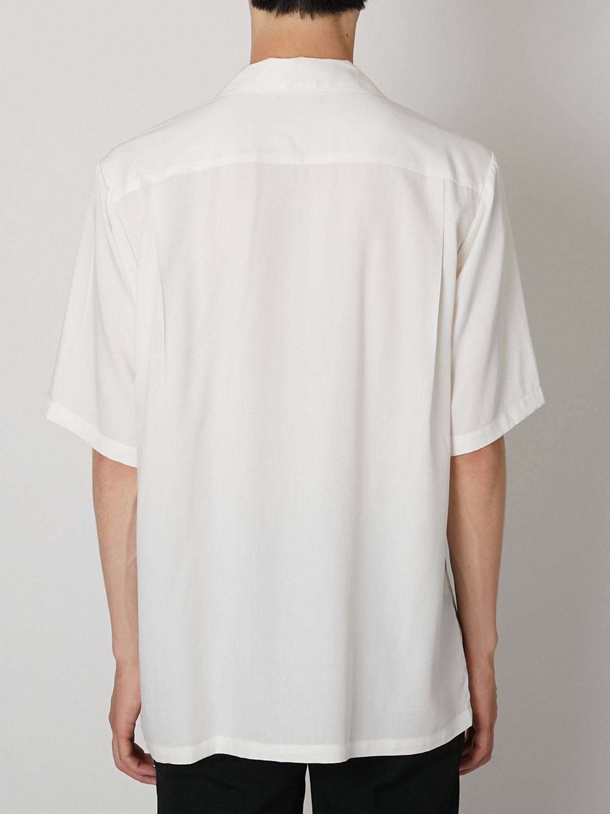 【27SS】オープンカラーシャツ 花柄 半袖 シャツ / OPEN-COLLAR SHIRT / ホワイト