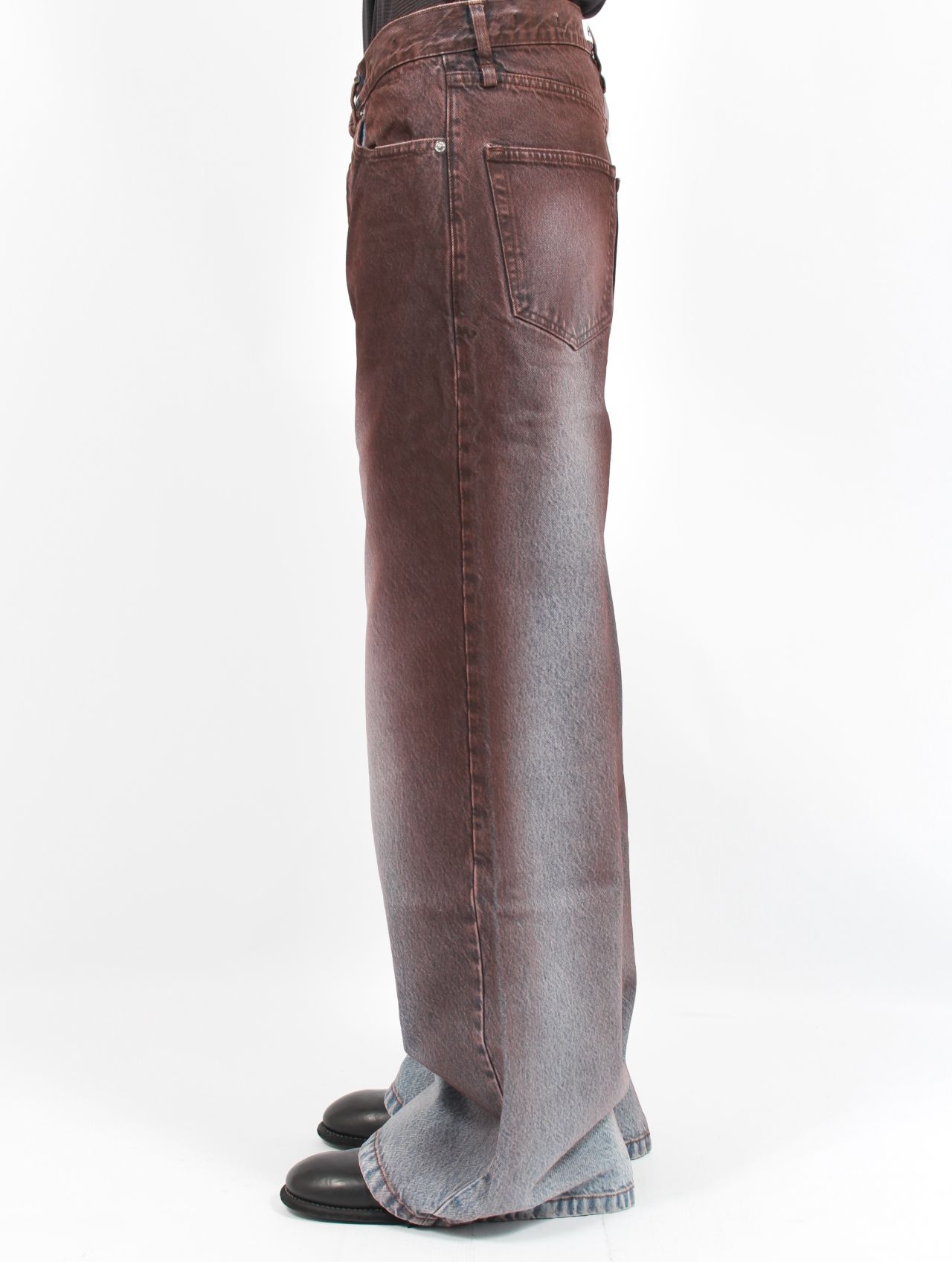 【25AW】スキッド ジーンズ ワイド デニム パンツ / SKID JEANS / BLUE VINTAGE CLAY COAT(ブルーブラウン)