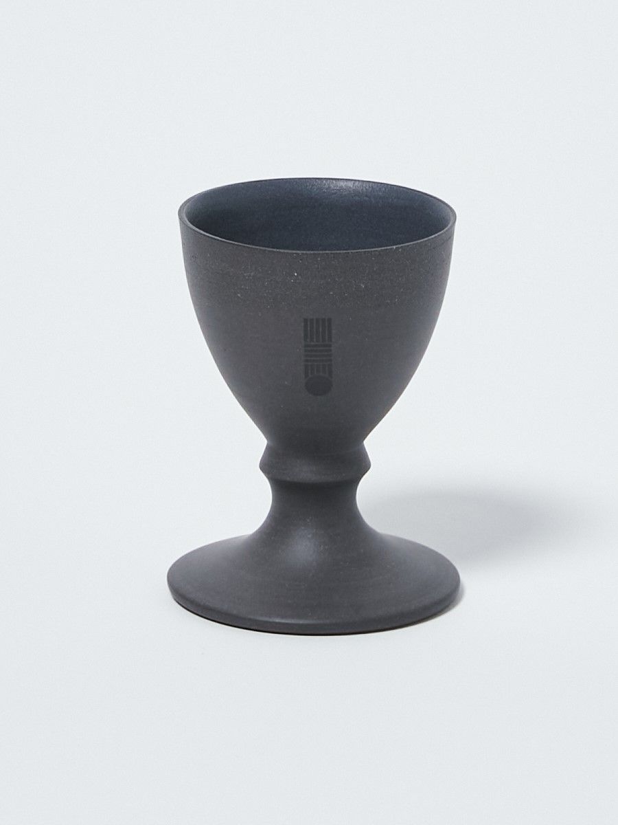 HIROTAKE IIDA 別注 磁器 日本酒グラス / SAKAZUKI : PORCELAIN SAKE GLASS / ブラック