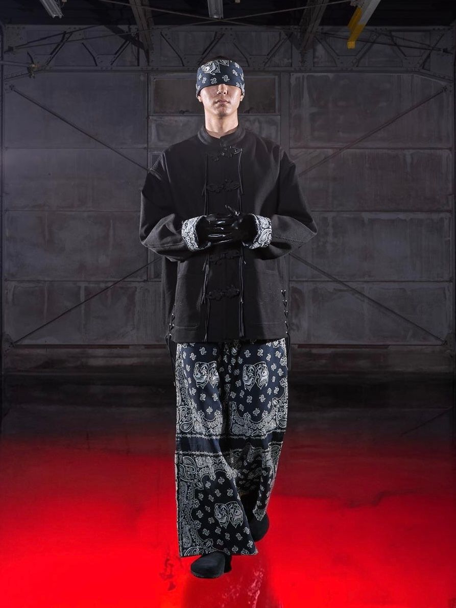 【26SS】バンダナ パンツ / BANDANA TROUSERS / ブラック
