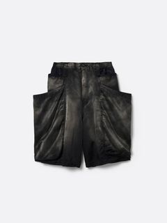 【26SS】ラスティ― サテン ガーデン ショート パンツ / RUSTY SATIN GARDEN SHORT PANTS .15 / ブラック