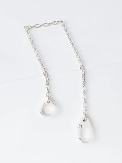 ダブル クラスプ ウィズ ソリッド アンカー リンク ウォレットチェーン / DOUBLE CLASP WITH SOLID ANCHOR LINK / シルバー