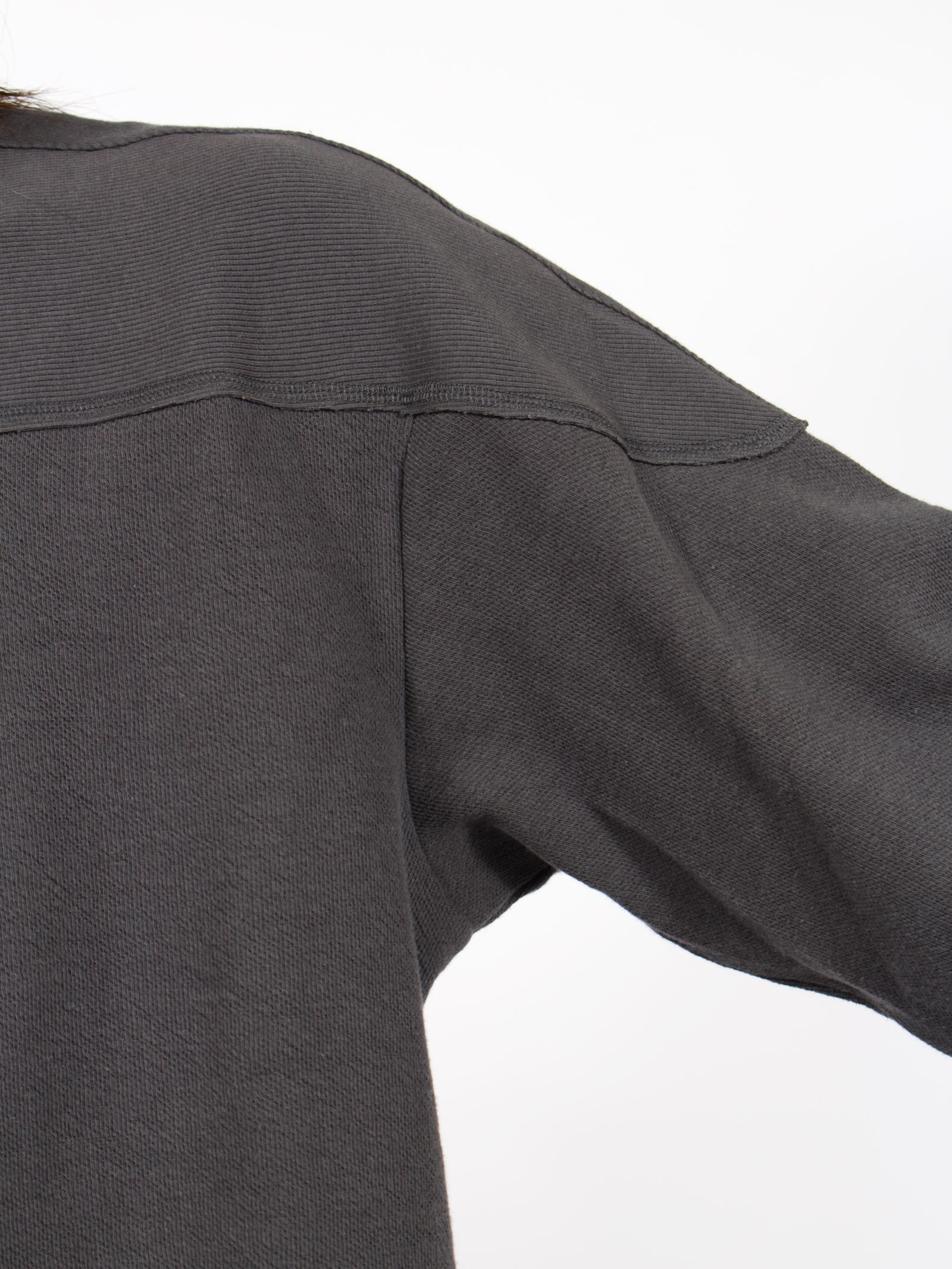 【26AW】ローラブル クルー ネック 長袖 カットソー / ROLLABLE CREW NECK / チャコール