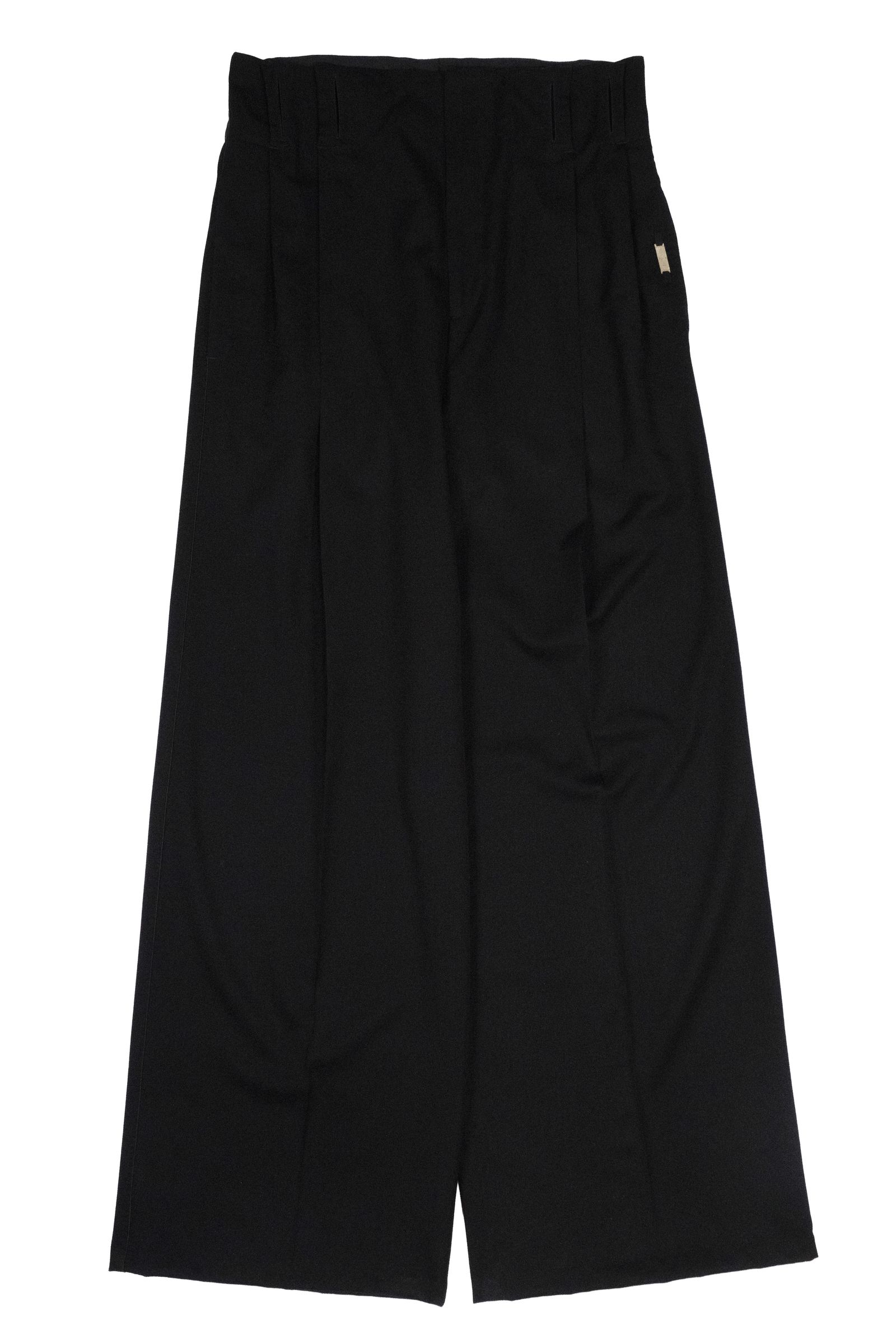 【27SS】 アウトタック ワイド スラックス / OUT-TUCK WIDE SLACKS / ブラック