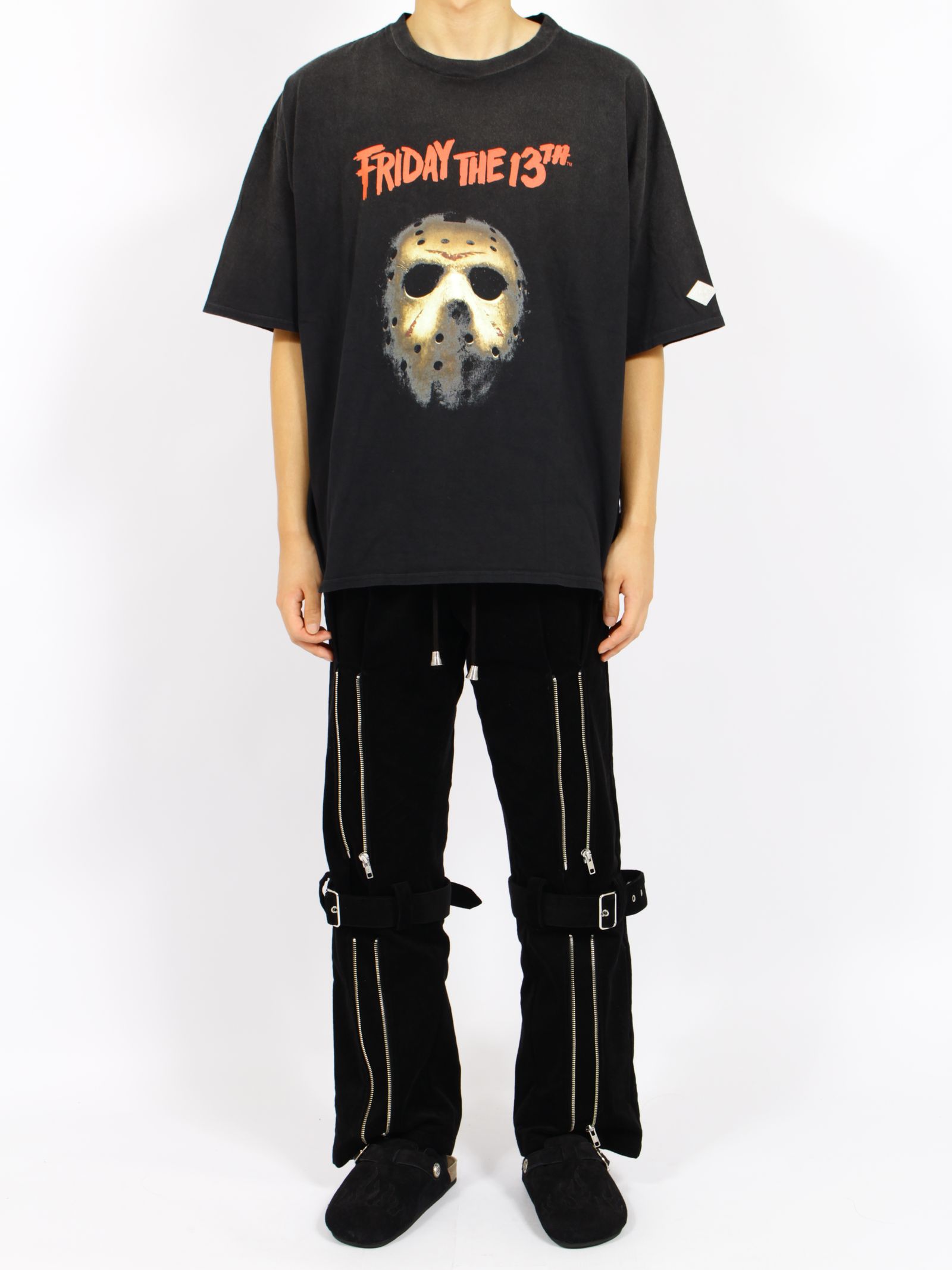 【13日の金曜日コラボ】ヴィンテージ エフェクト Tシャツ / x FRIDAY THE 13TH VINTAGE EFFECT T-SHIRT 02 / ブラック