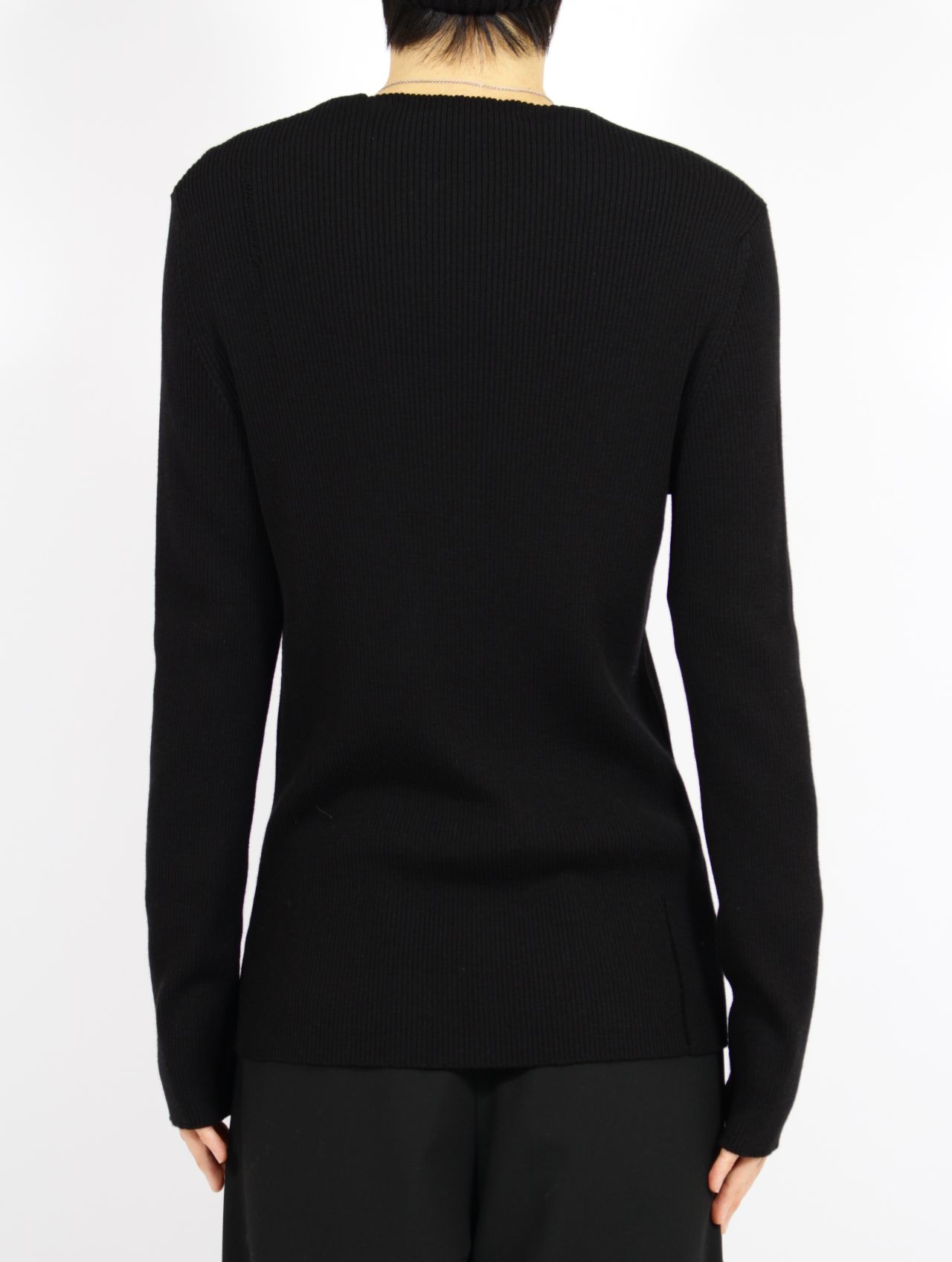 【25AW】メンズ フィット ノーシーム プルオーバー / MENS FITTED NO-SEAM PULLOVER / ブラック