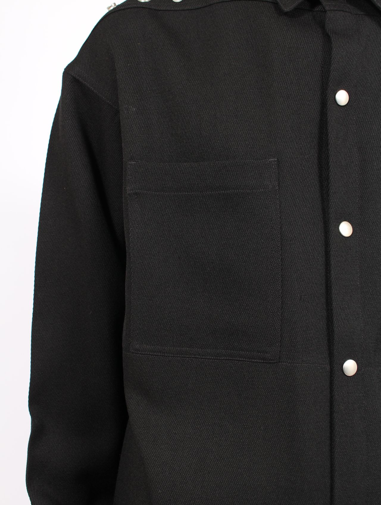 【25AW】オーバーサイズ アウターシャツ / OVERSIZED OUTERSHIRT / ブラック