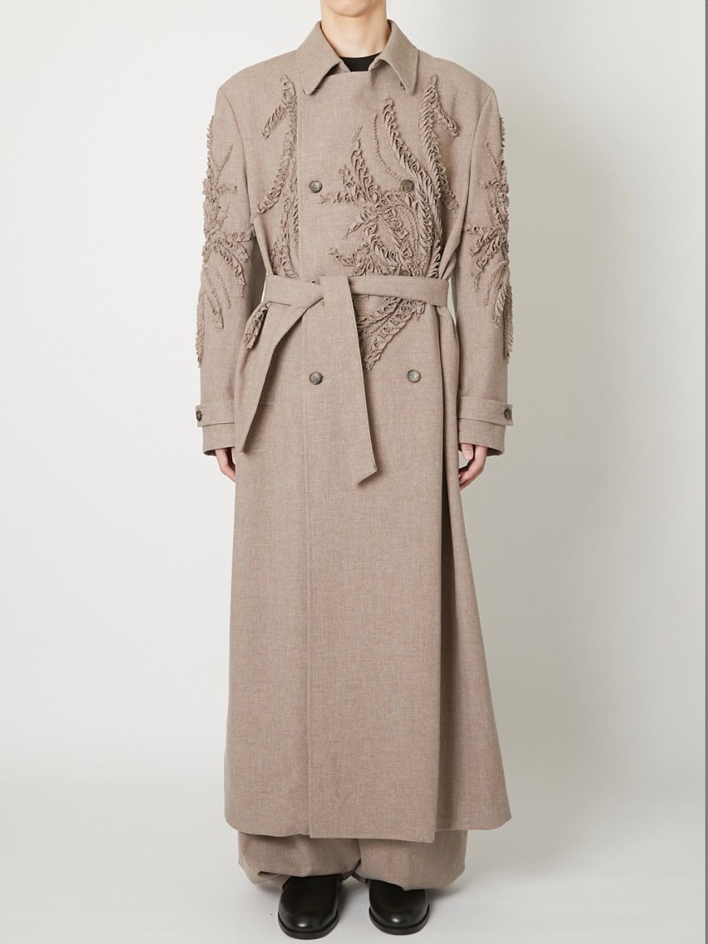 【26AW】ロング ウール コート / LONG WOOL COAT / ベージュ