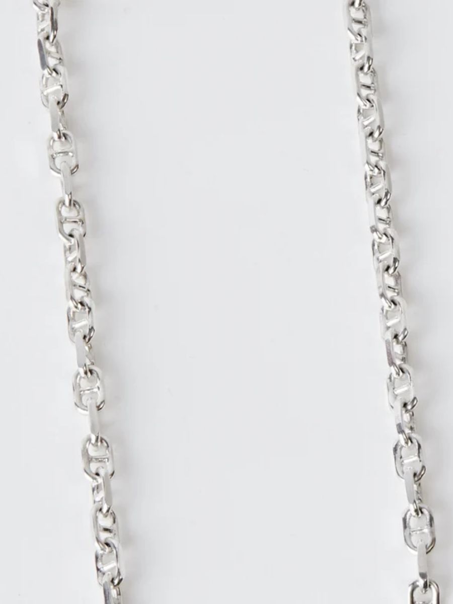 ダブル クラスプ ウィズ ソリッド アンカー リンク ウォレットチェーン / DOUBLE CLASP WITH SOLID ANCHOR LINK / シルバー