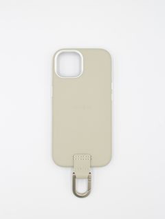 カラビナ付アイフォンケース / CARABINER CASE / ホワイトベージュ