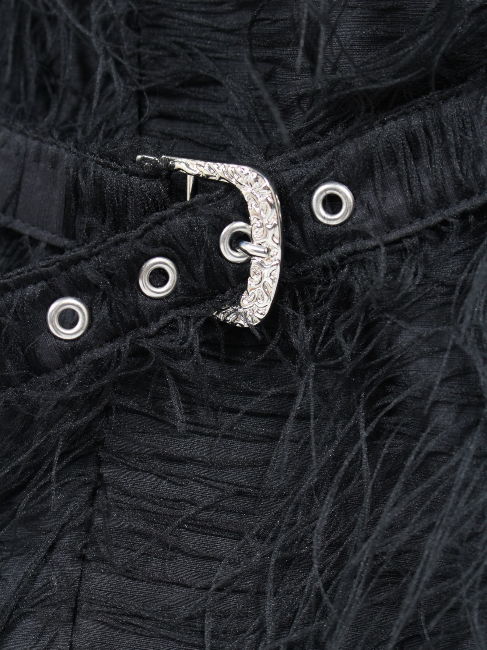 【24AW】5ボタン フリンジ ベスト / 5BUTTONS FRINGE VEST / ブラック