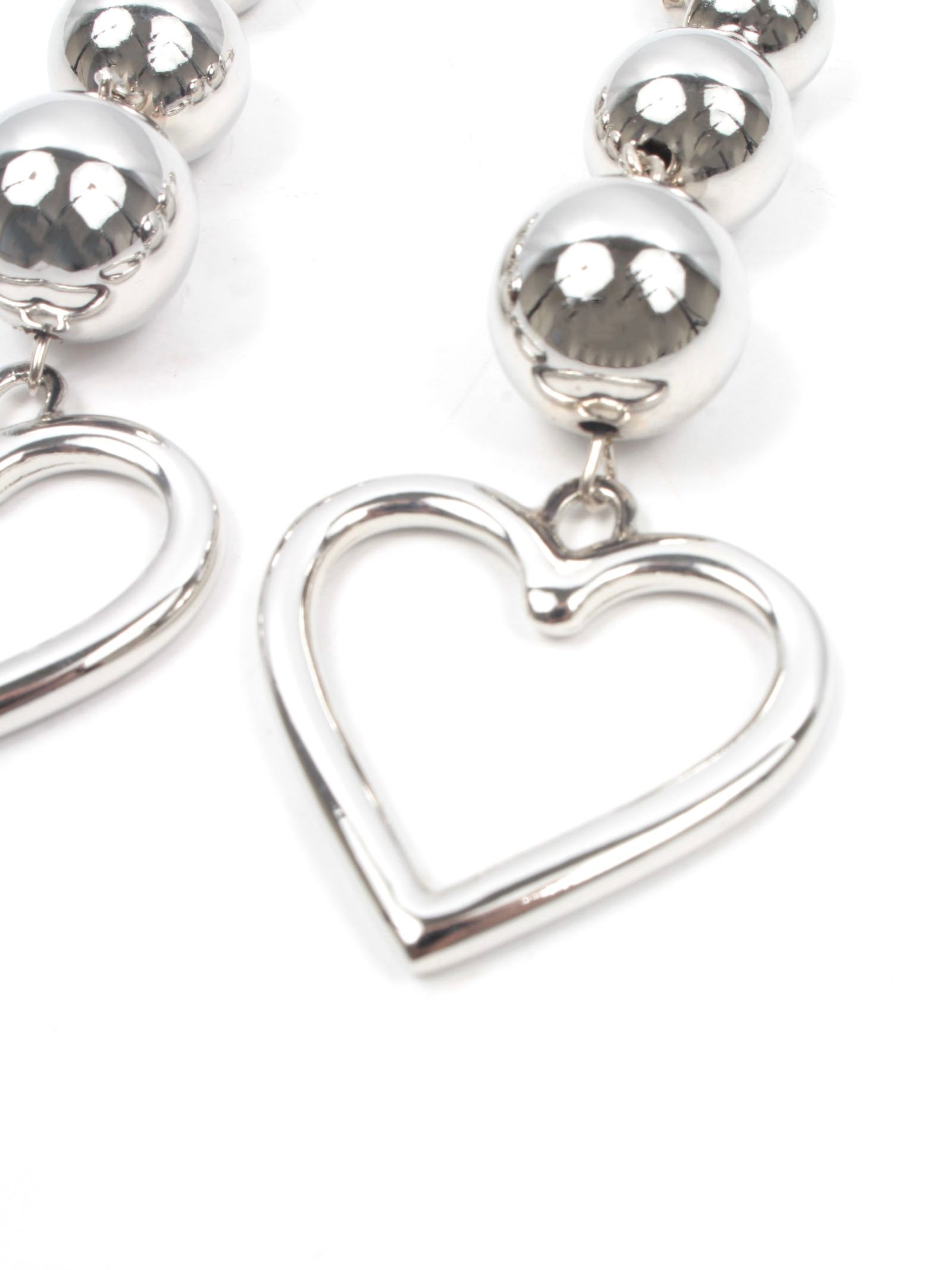 【24AW】ハート チェーン イヤリング / HEART CHAIN EARING / シルバー