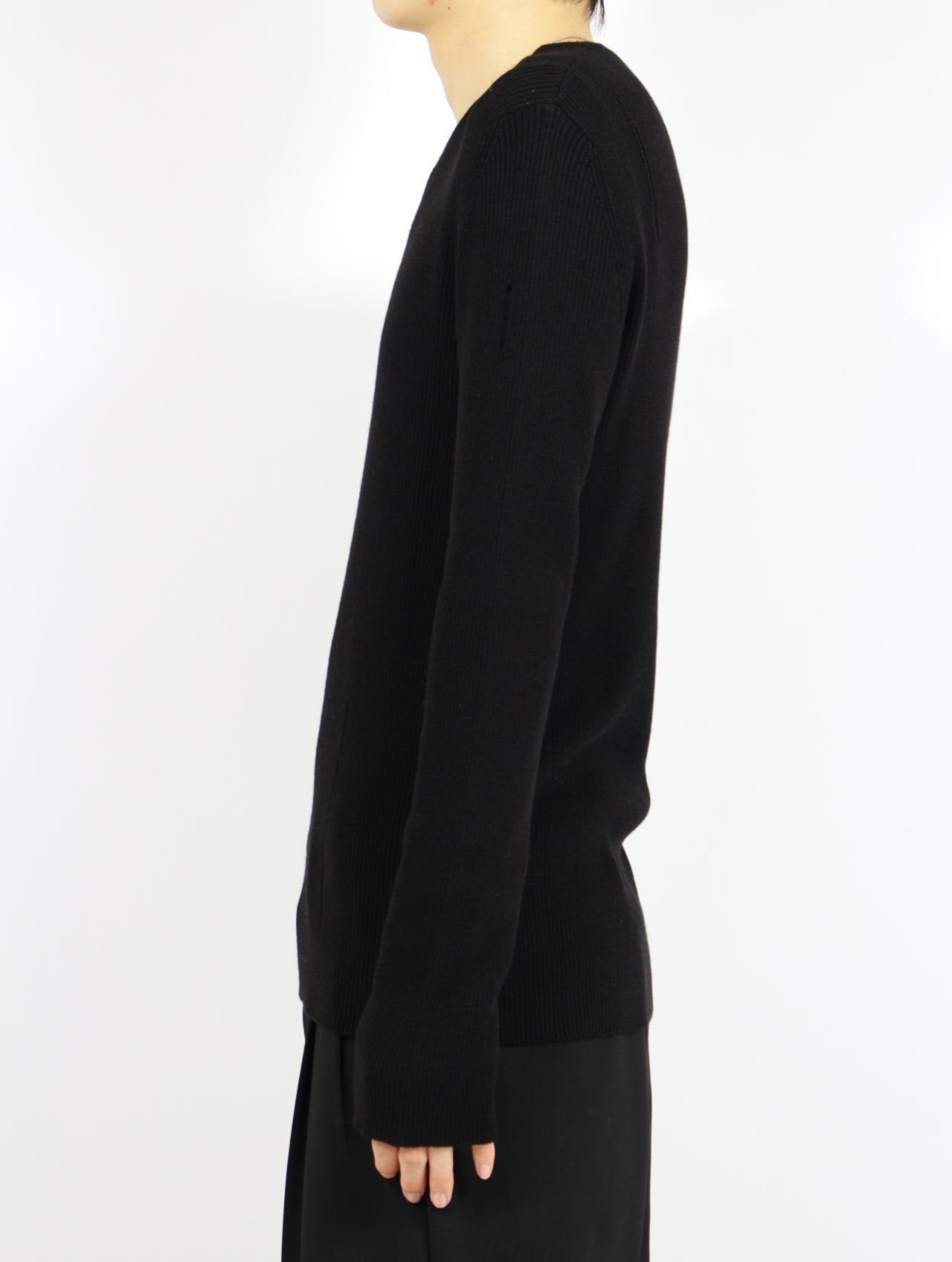 【25AW】メンズ フィット ノーシーム プルオーバー / MENS FITTED NO-SEAM PULLOVER / ブラック