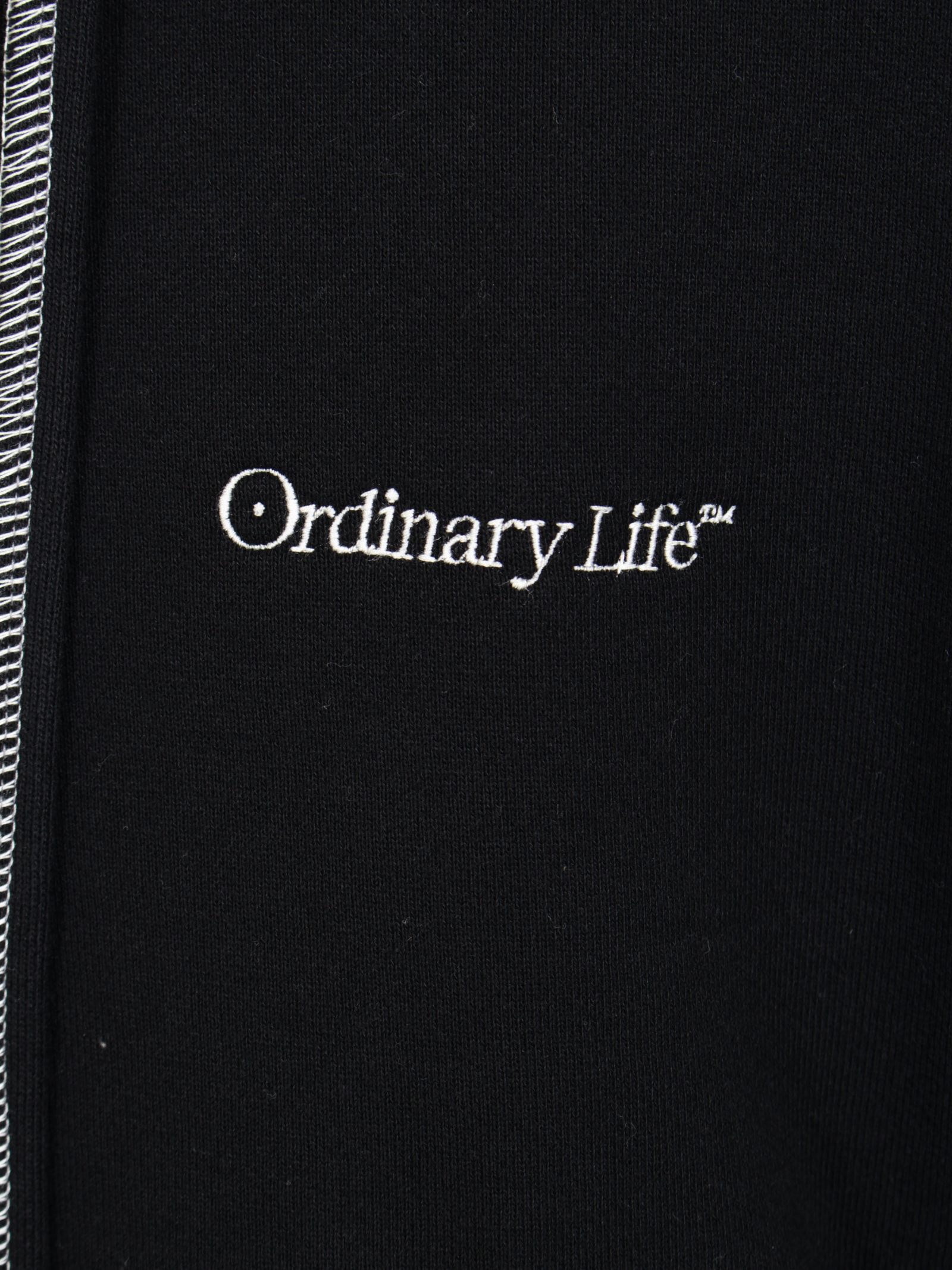 【定番】オーディナリー ホーム オールド スタイル ジップ フーディ / ORDINARY HOME OLD STYLE ZIP HOODIE / ブラック