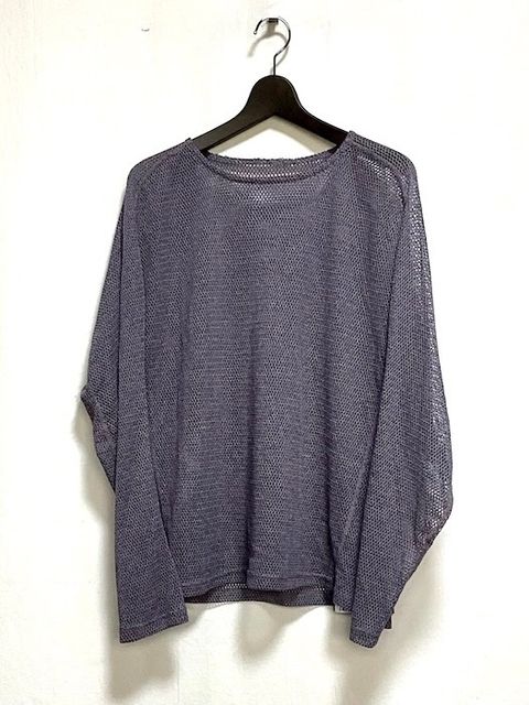 【26SS】メッシュ ロングスリーブ Tシャツ / LONG SLEEVE T-SHIRTS MESH / パープル