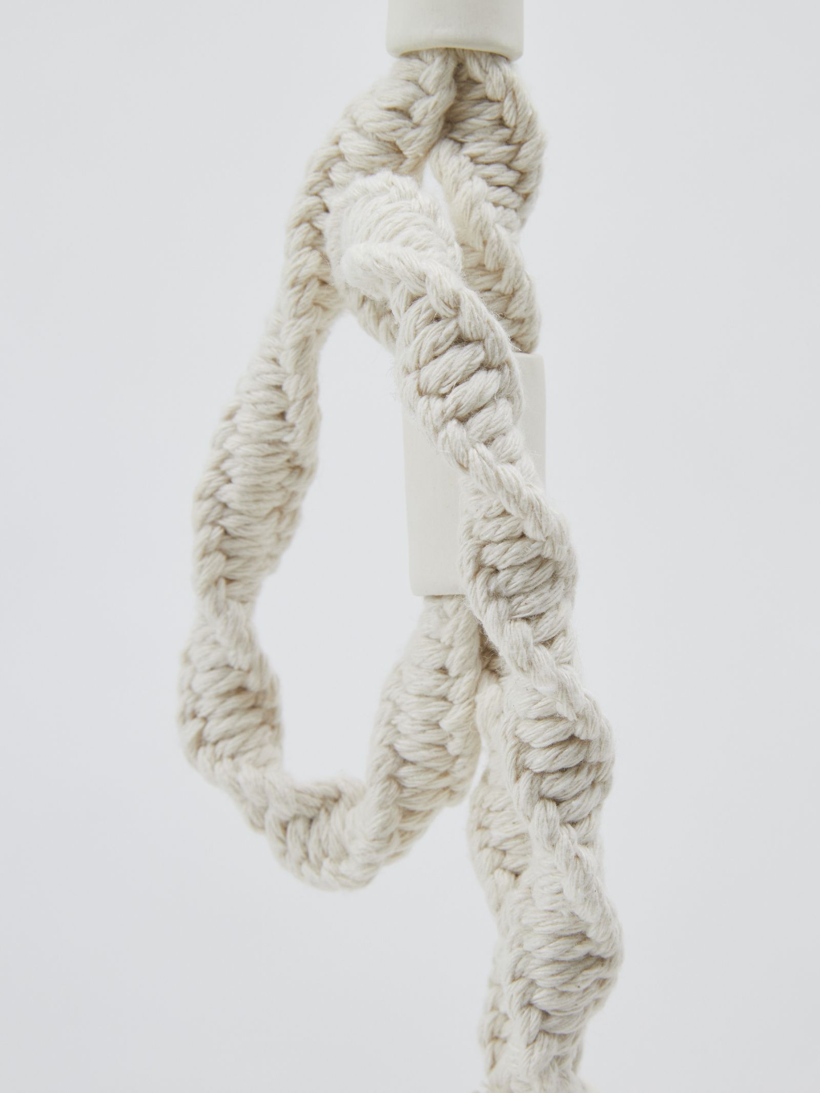 ”COA.”別注 壁掛け フラワーベース / KAKI-OSU:MACRAME FLOWER VASE / ホワイト