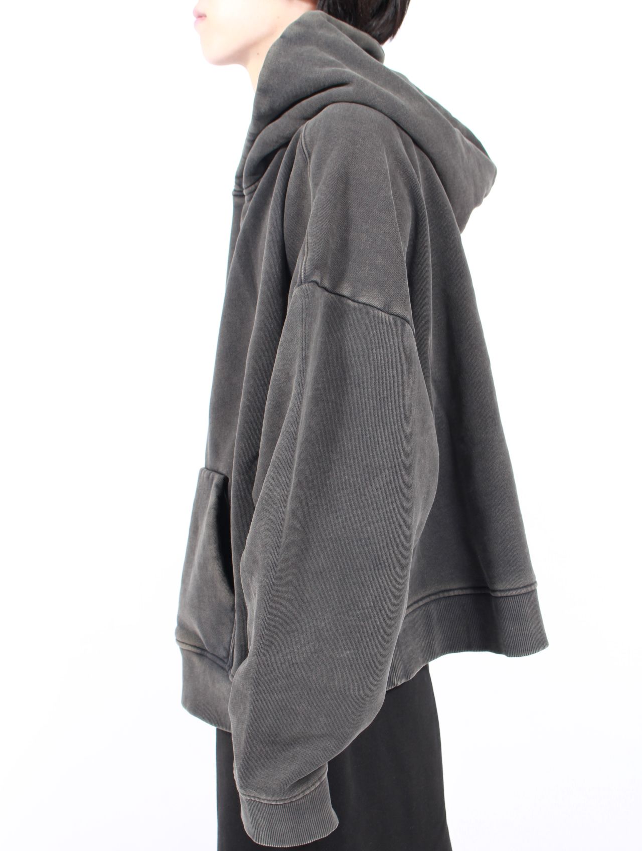 ヘビー プルオーバー フーディー パーカー / HEAVY HOOD / WASHED BLACK（ウォッシュブラック）
