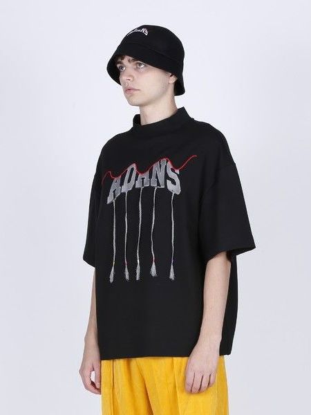 ADANS フリンジ Tシャツ / ADANS BRAID TEE / ブラック