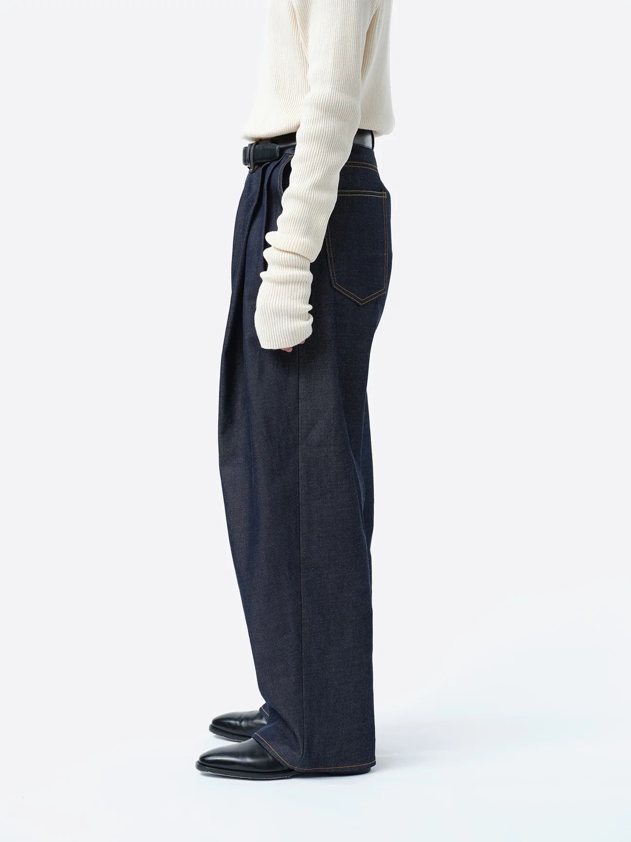 【26AW】2タック ワイド デニムパンツ / 2TUCK WIDE DENIM PANTS -ENTASIS Mk-Ⅱ- / リジットインディゴ