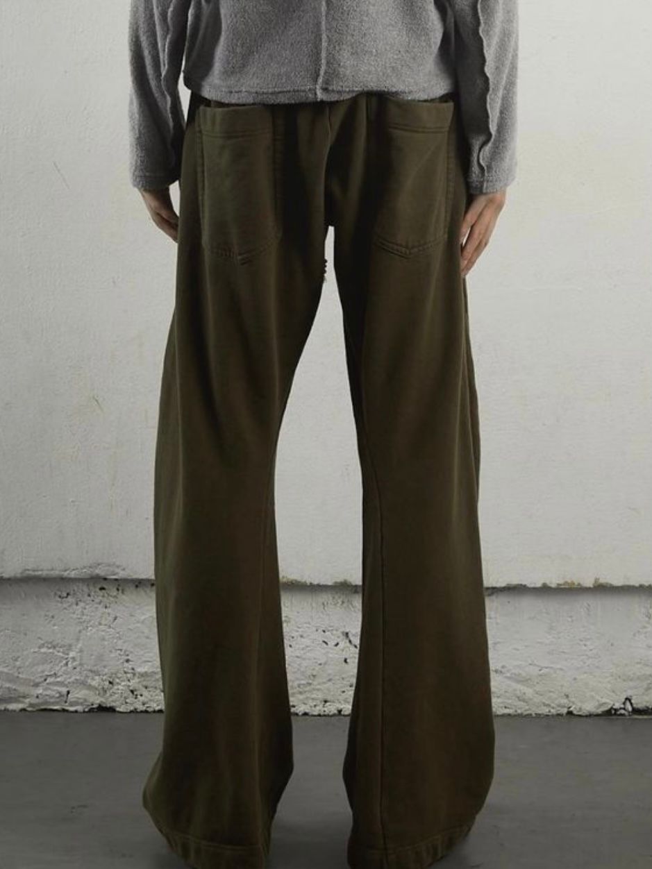 【24AW】3D ツイステッド ラウンジ ワイド パンツ / 3D TWISTED LOUNGE WIDE PANTS / BLACK(ブラック) -  1(S)